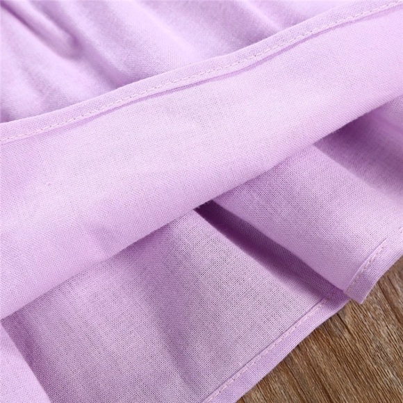 Lilac Bunny Rabbit Easter Jumper Dress Purple - Picture 4 of 7